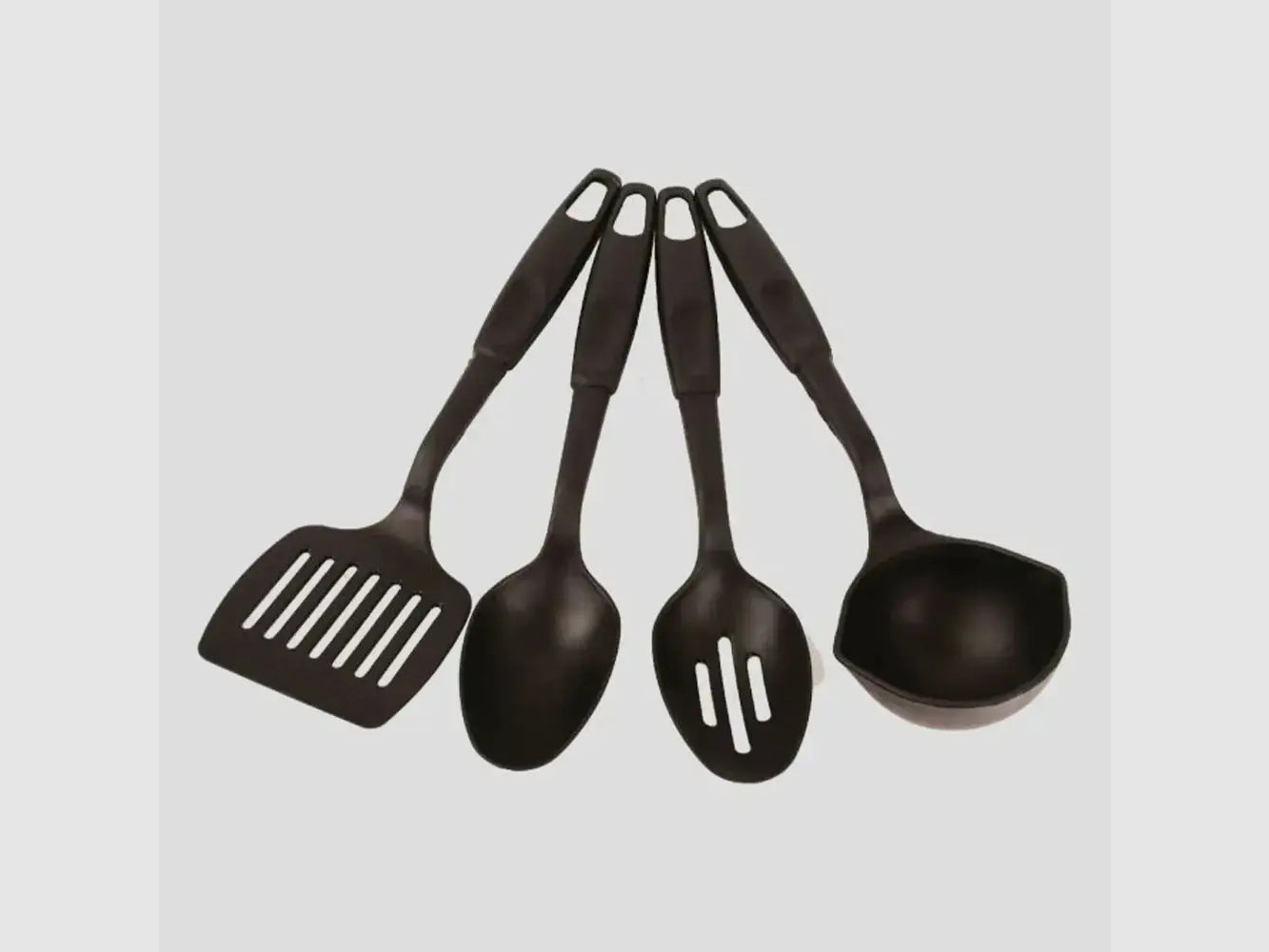 Highlander Highlander Ensemble d'ustensiles de cuisine noir