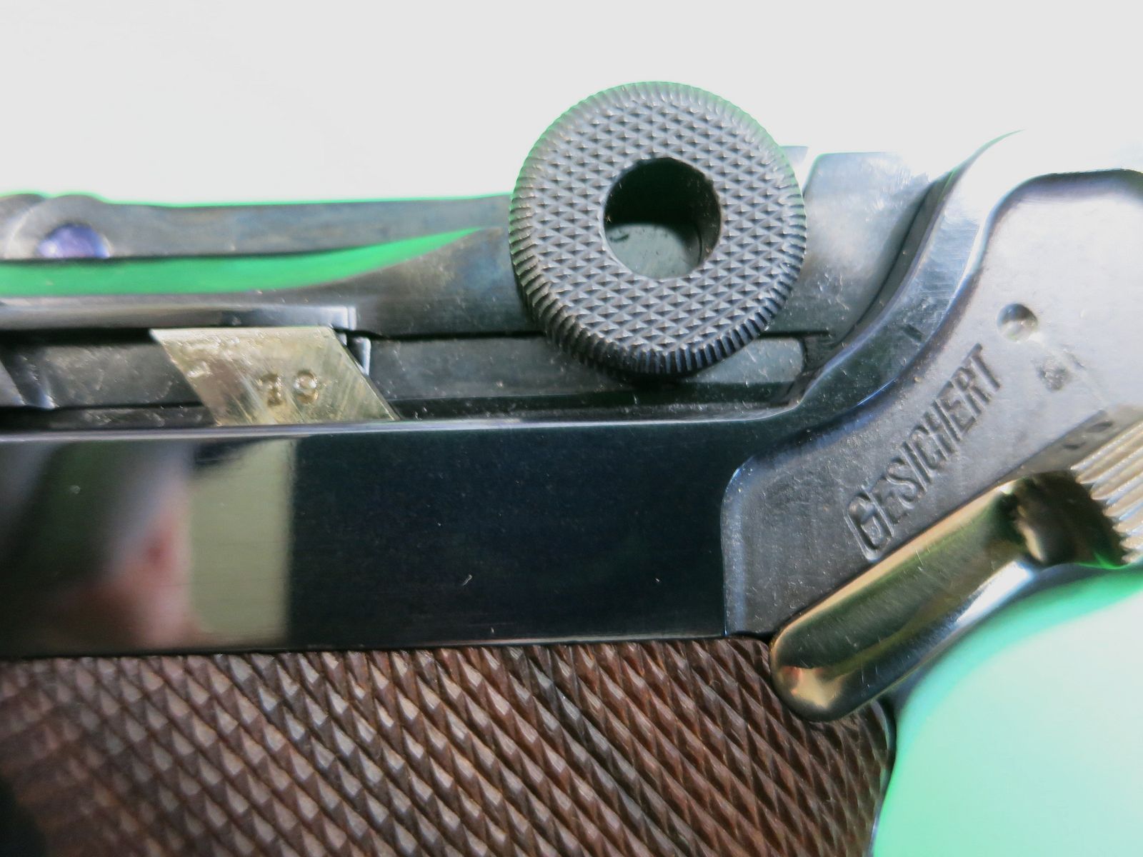 Mauser Oberndorf S/42 1937, Pistole 08 P08, 9 mm Luger, nummerngleich + perfekt!     #75