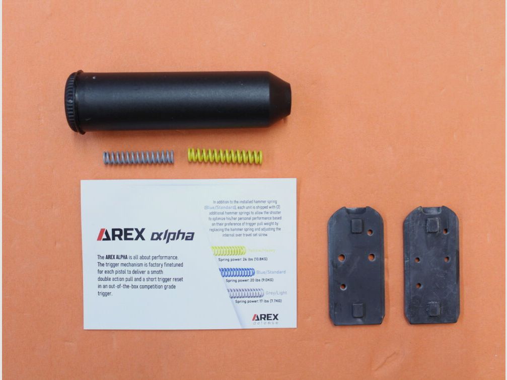 AREX Ha.Pistol 9mmLuger AREX ALPHA RACE WFORCE1 OR/ Optics Ready 5" Barrel/ Stainless/ 2 Spare Magazines