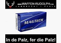 Magtech 9 mm Luger full metal jacket 8.0g/124grs. *Firearm ownership license required full metal jacket