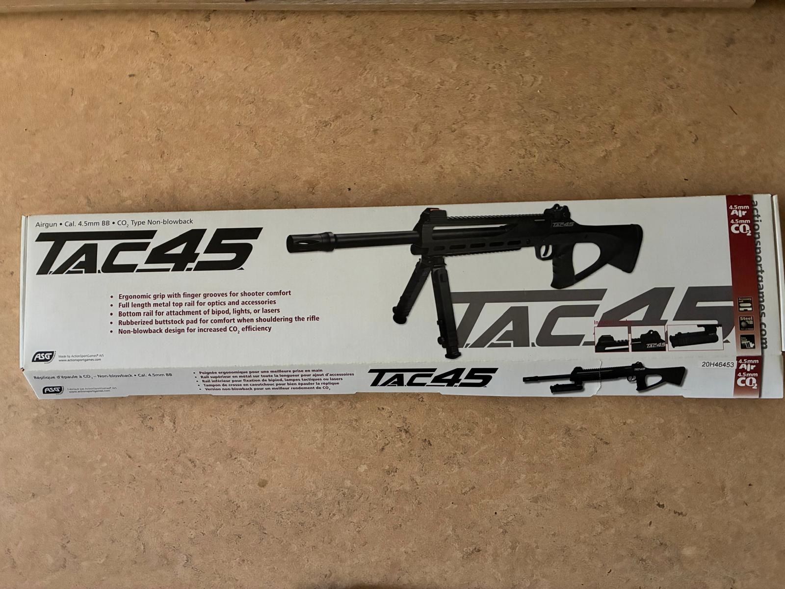 Rifle de aire comprimido TAC 4,5 J