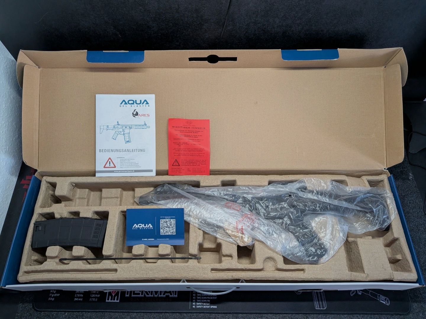 ARES AQUA M-Lok S 8mm Gel-BB (GAR001-E)