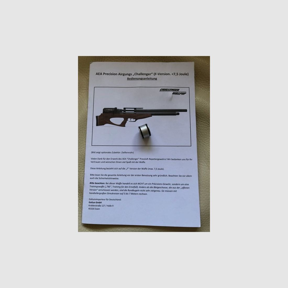 AEA Challenger Bullpup Exportkit 