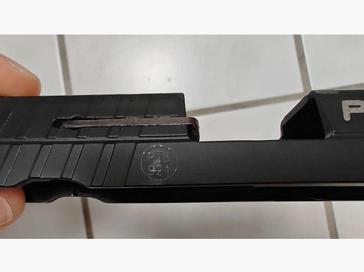 brünierter Ersatz / Wechselschlitten Verschluss für Umarex Walther PK380 9mm P.A.K. Gas- / Schreckschusspistole PtB 921