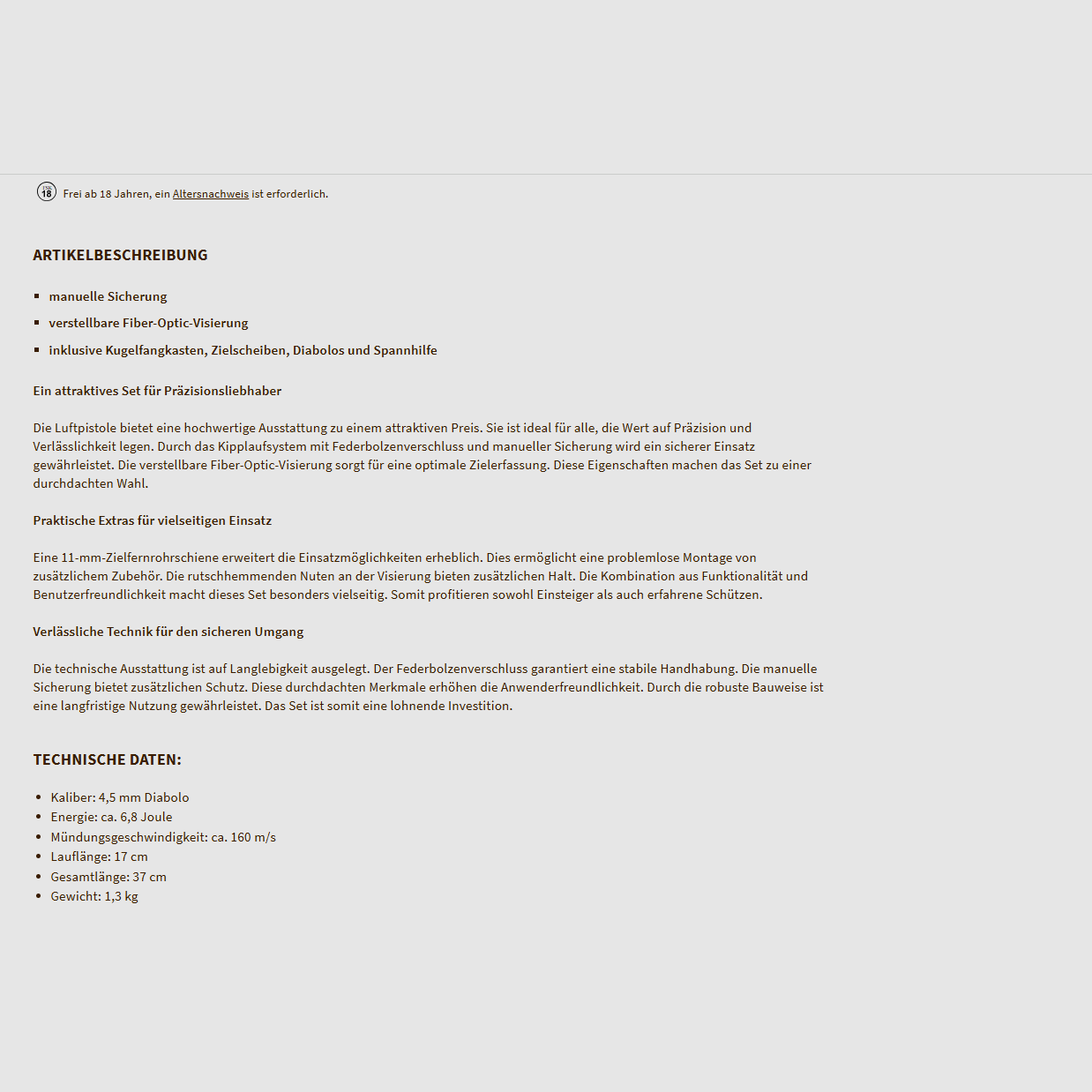 UX TPD 45 BB Pistola