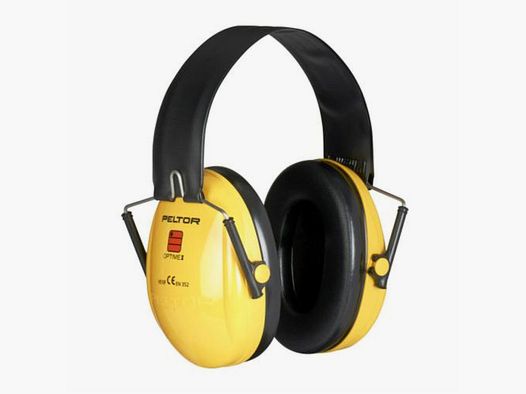 PELTOR Protezione Auricolare Optime 1 Pieghevole, 28 dB, Giallo