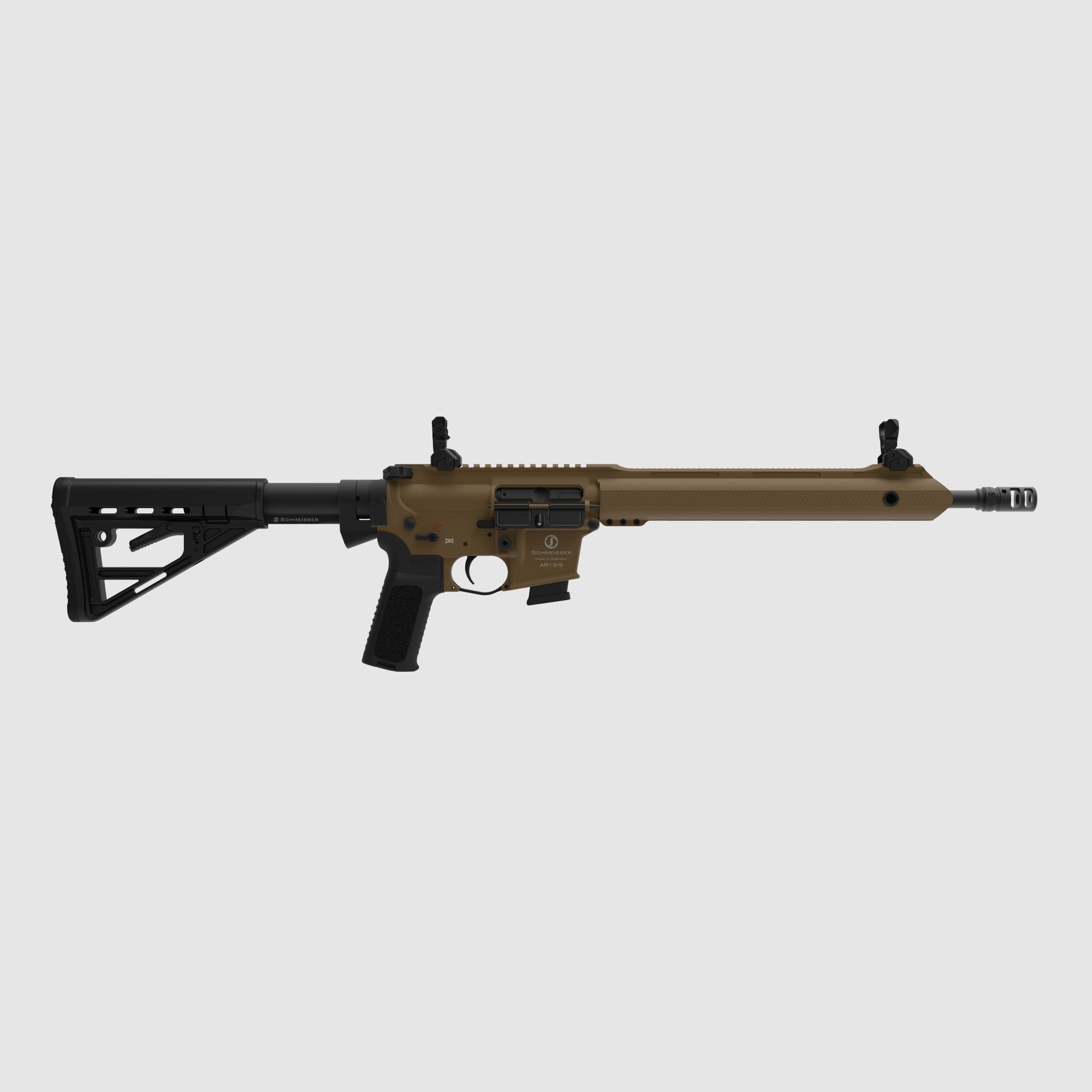 SCHMEISSER AR15-9 SPORT M – CERAKOTE FDE / 9x19 / 14,5" | 370mm