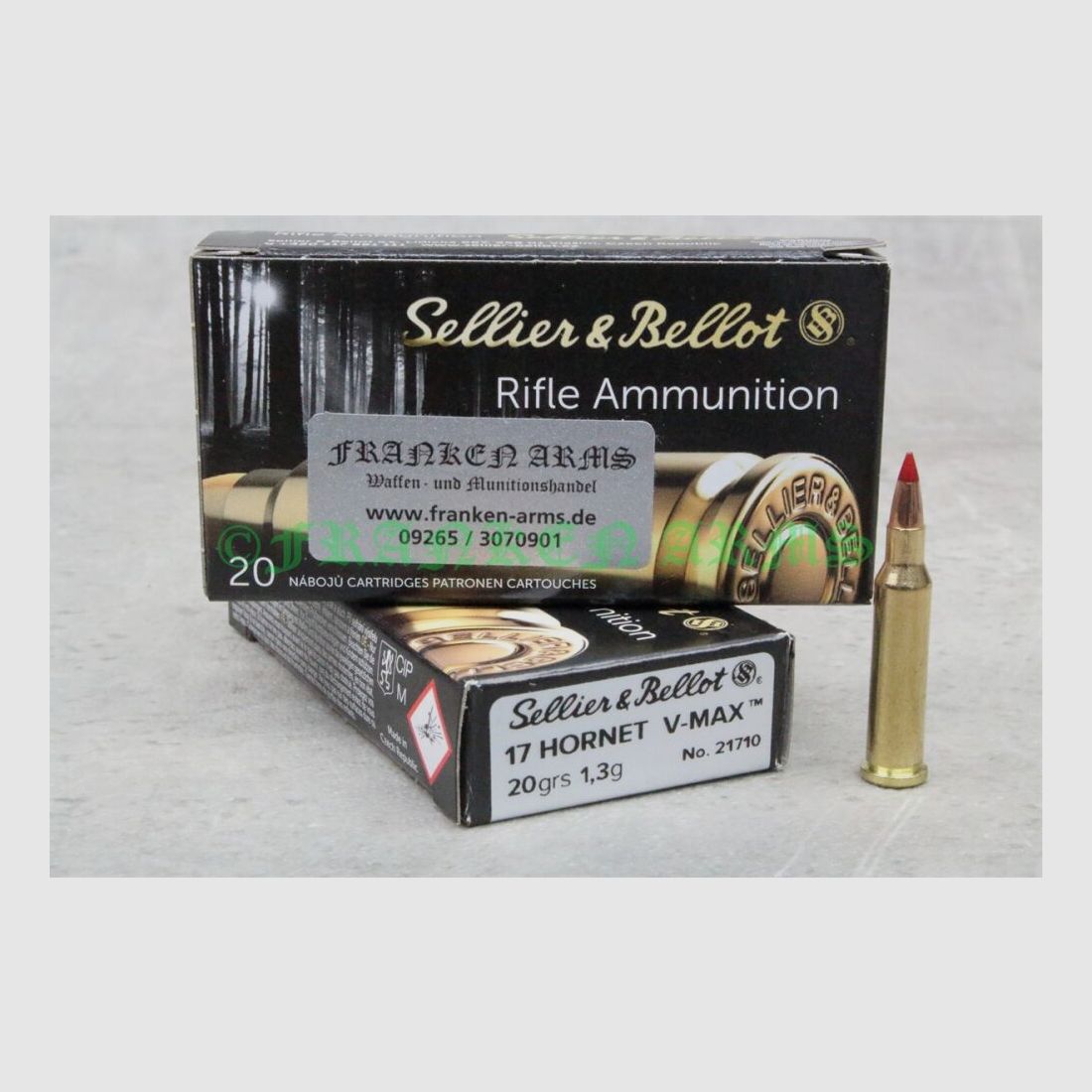 Sellier&Bellot V-Max .17 Hornet 20gr. 1,3g 20 Stück