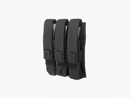 3er Magazinpouch "M5", Molle/Gürtel (schwarz)