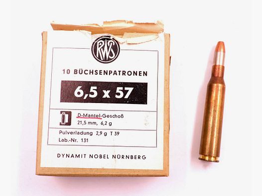 RWS (WZd.Fa.Rottweil) cartucce per fucile 6,5x57