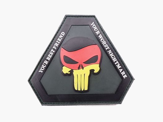3D Rubber Patch German Punisher