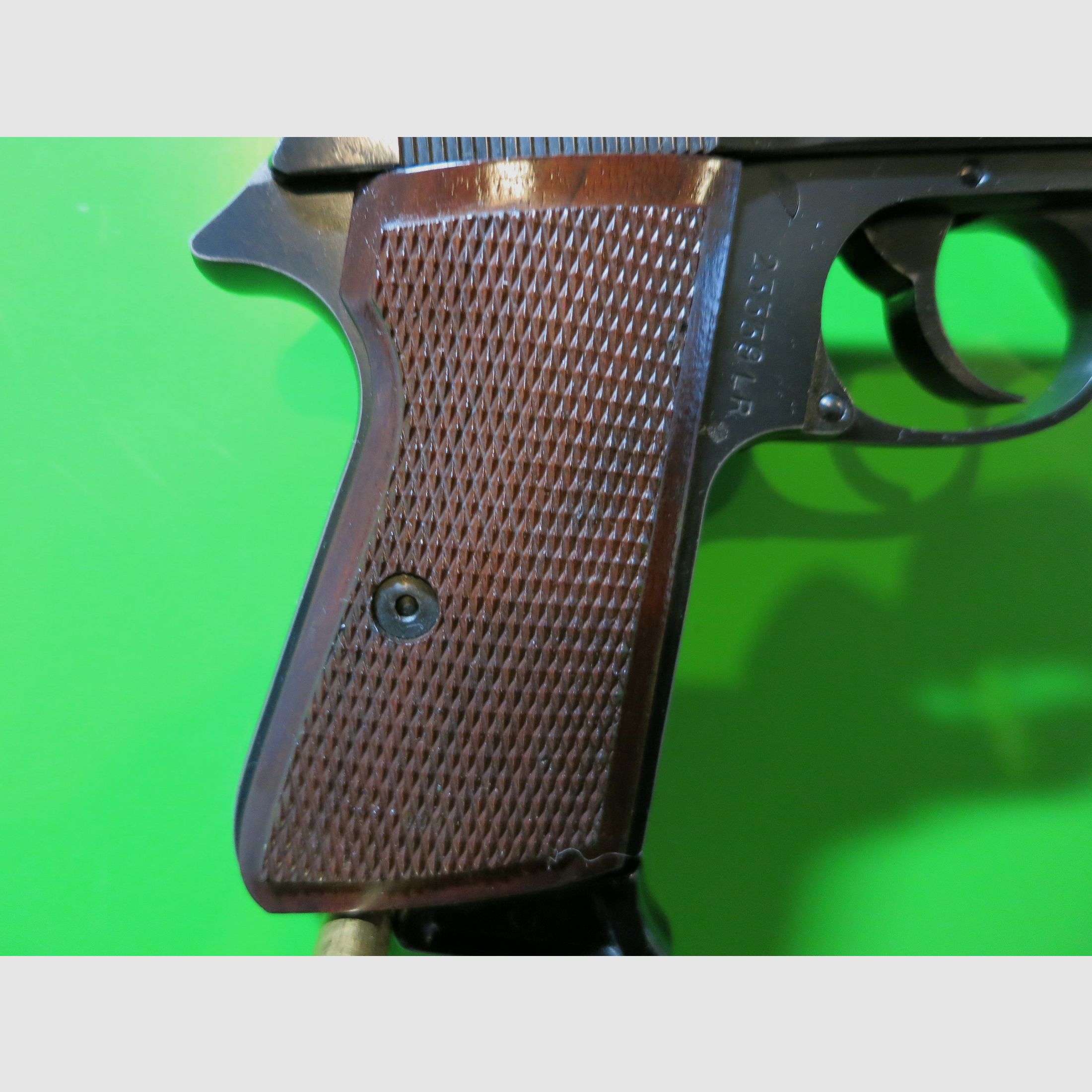 Walther PP « Pistolet de police », .22lr pistolet d'entraînement, plaquettes en bois       #39, image 7 sur 11