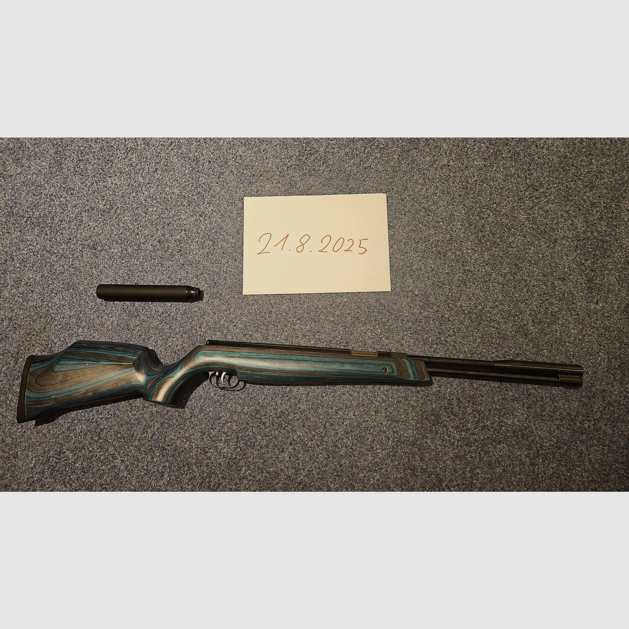 Weihrauch HW 97K mit Schichtholzschaft und Schalldämpfer