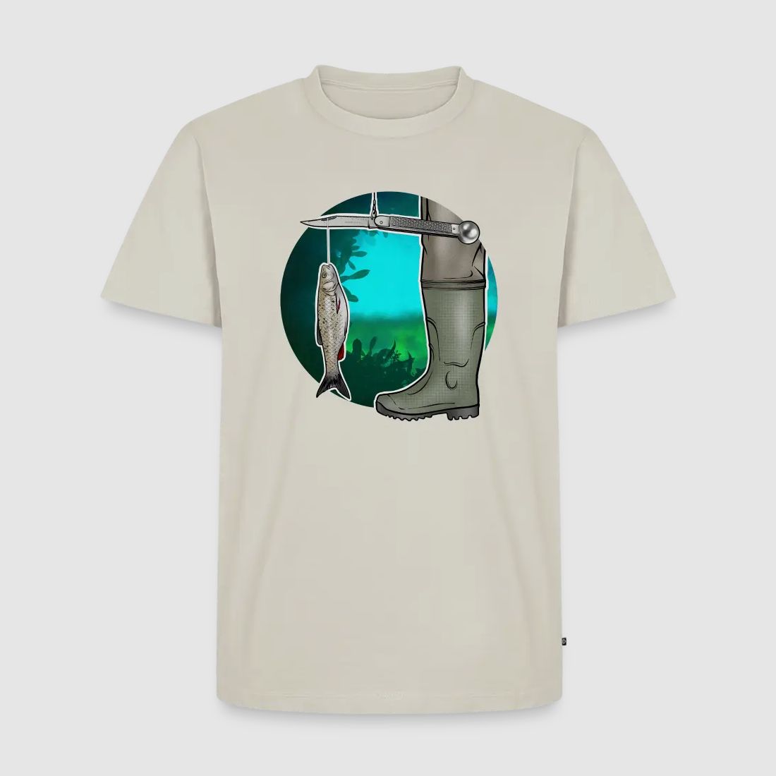 PUMA Heren Premium T-Shirt "Waagemesser – Petri Heil"