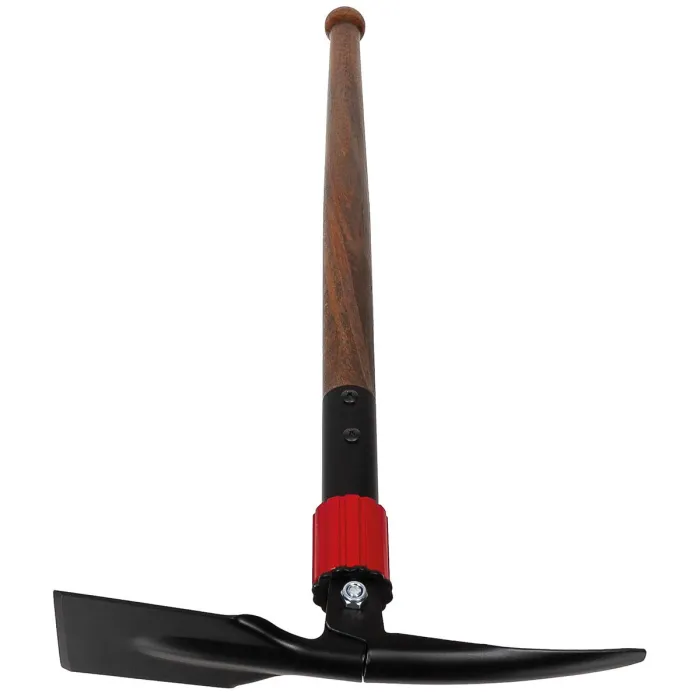 Piccone pieghevole con manico in legno (zappa 30cm / manico 60cm), immagine 3 di 3