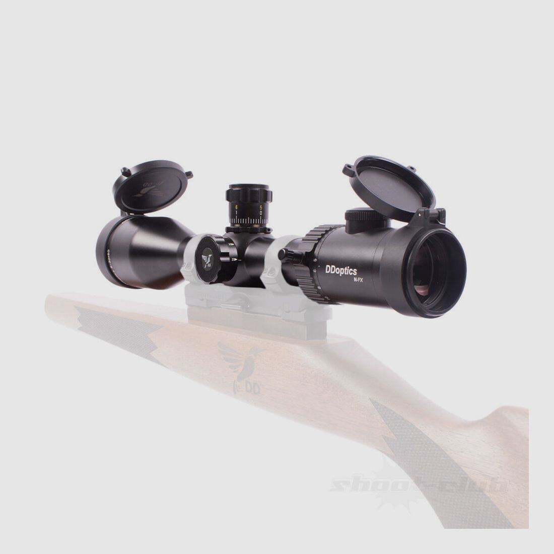 DDoptics Nighteagle 5-30x50 NFX MILDOT / MRAD inkl. iFiber