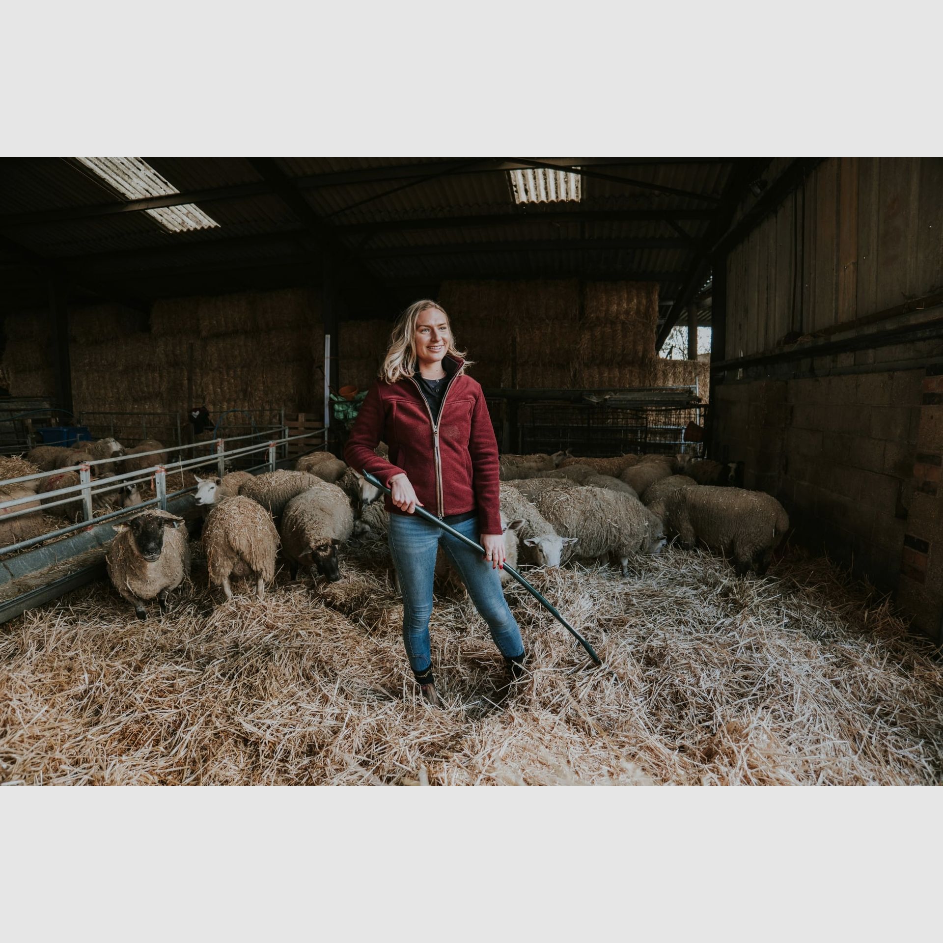 Shooterking Oxford Polartec fleece jacket burgundy women’s, image 4 of 7