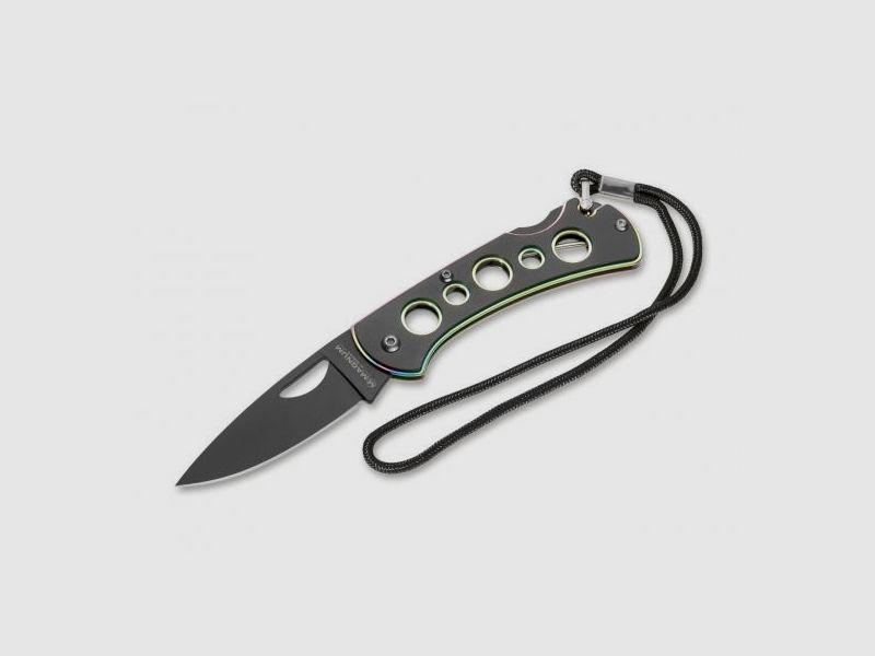 Cuchillo de un solo filo Magnum de Böker Black Rainbow