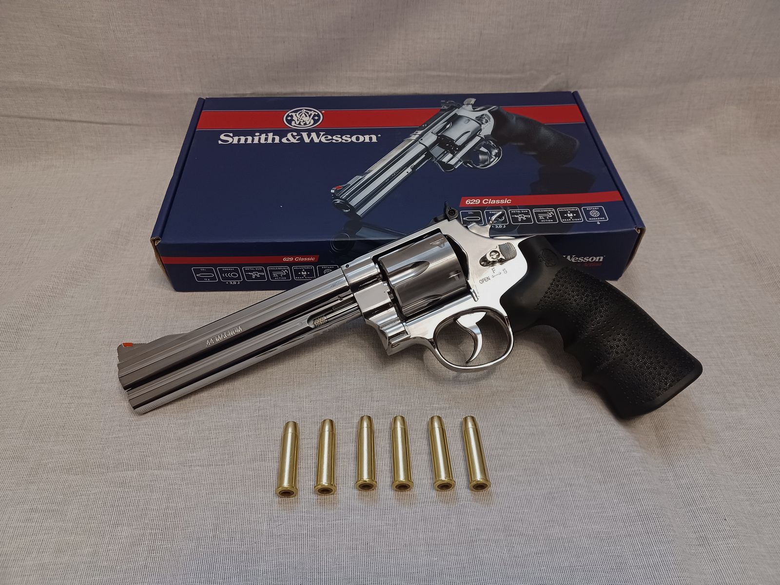 Smith & Wesson 629 6,5" / 4,5 mm BB / CO2 / Revolver / OVP (109)
