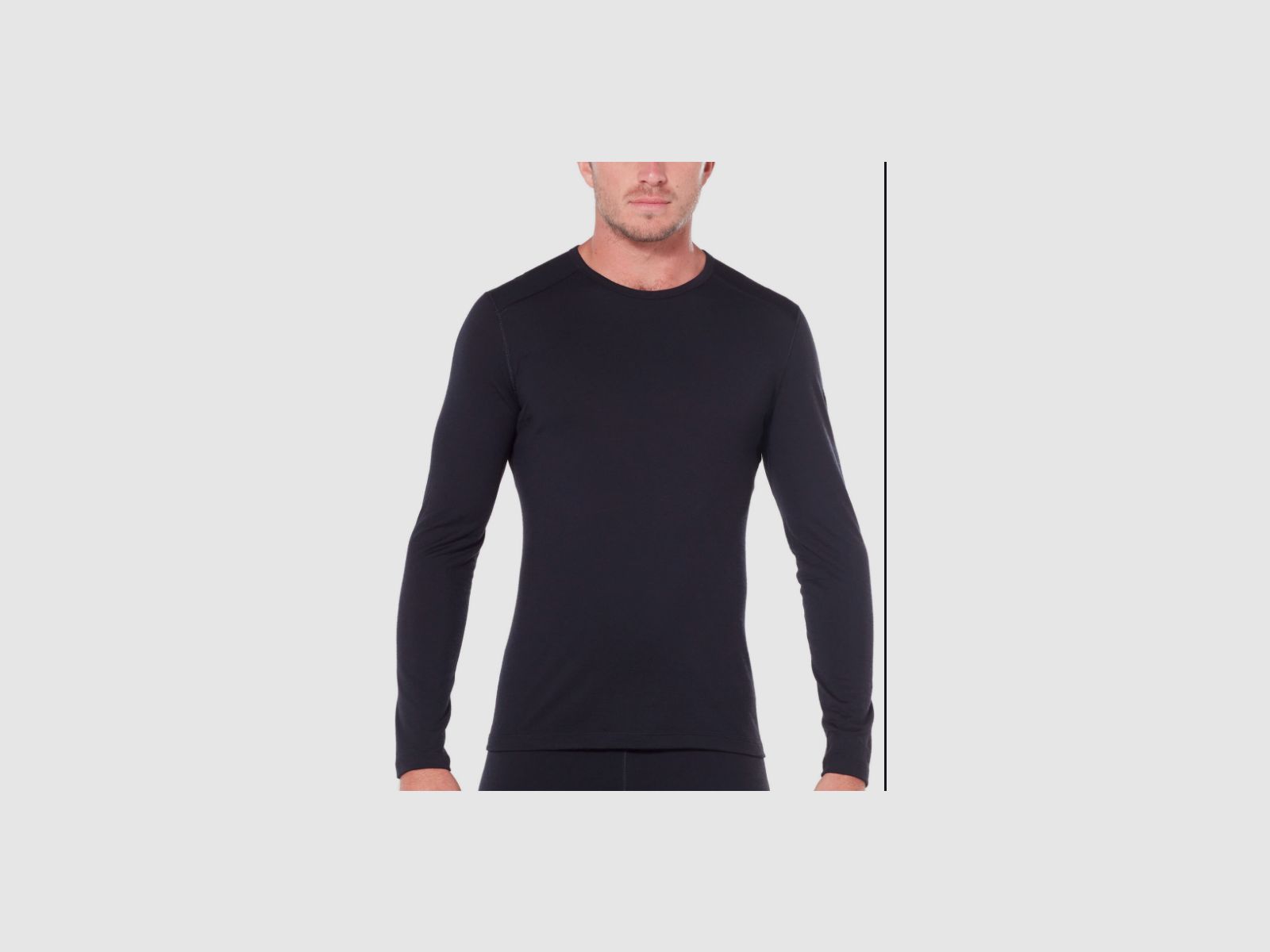 ICEBREAKER Merino 200 Oasis Long Sleeve Crewe Herren Black