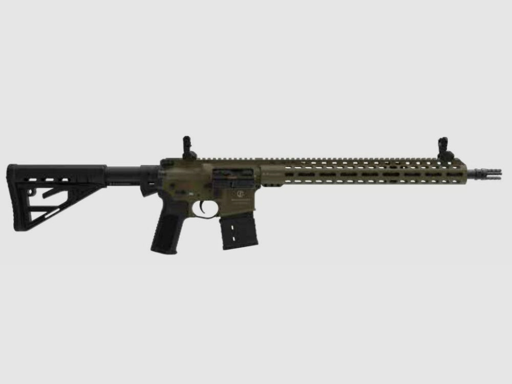 Schmeisser M5FL AR15 Made in Germany fucile semiautomatico 16,75" in OD Green disponibile immediatamente, spedizione +20€ - Prezzo consigliato: 2499€