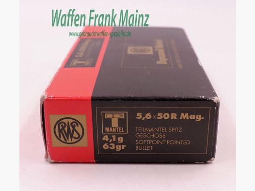 RWS (WZd.Fa.Rottweil) 4,1g Teilmantel 5,6x50 R Mag