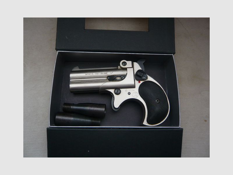Derringer NORIS Twinny verchroomd met geschroefd loop PTB276