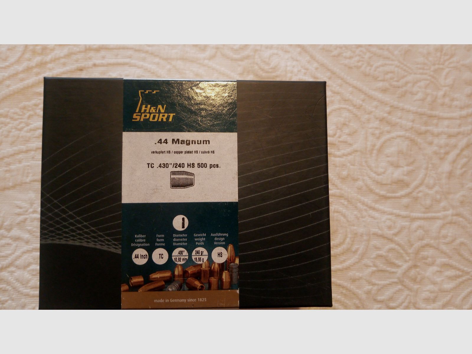 500 H&N Sport .44 Magnum .430" 240gr TC HS proiettili NUOVI OVP