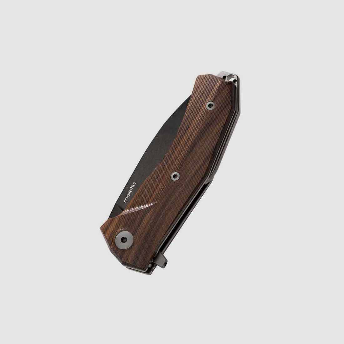 Lionsteel KUR Taschenmesser, Santos, schwarz, Sleipner