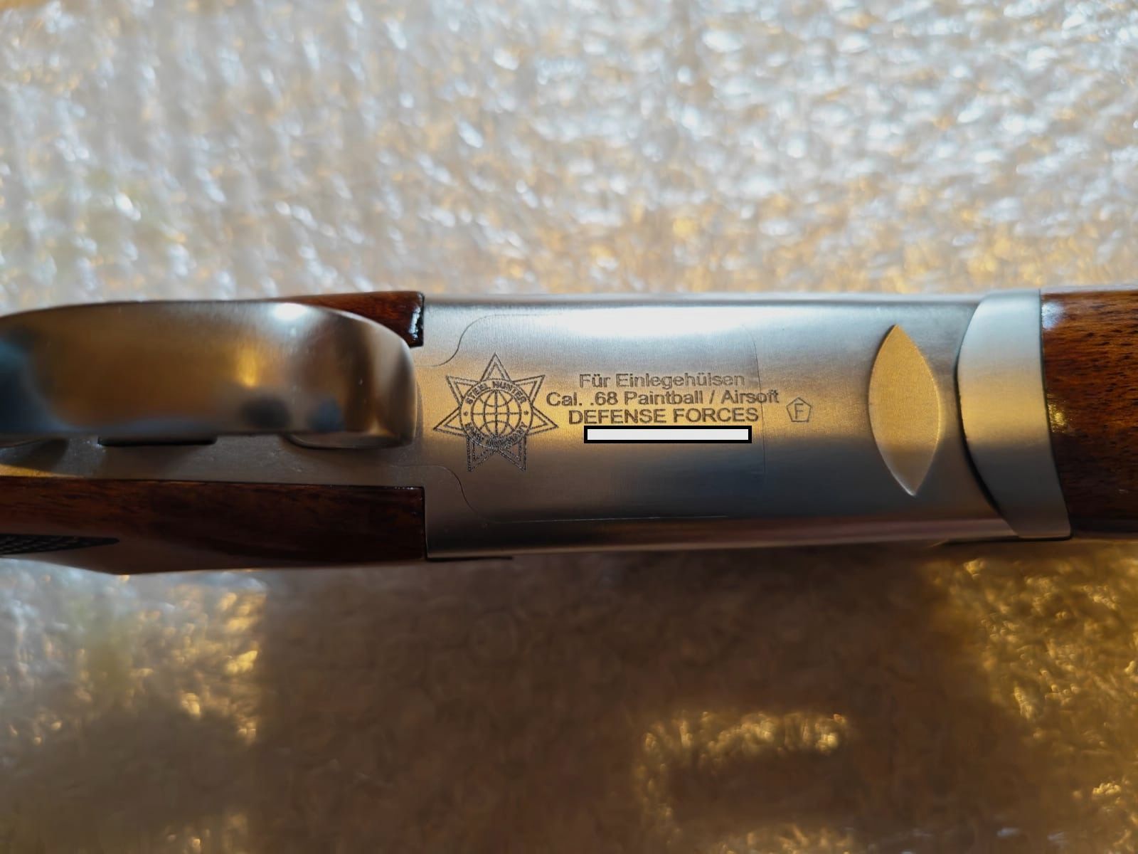 MWM STEEL HUNTER .68 home defense Pepperball / Paintball double-barrel shotgun / double-barrel shotgun "Sawed off" SPECIAL EDITION / UNIQUE with stainless steel receiver | NEW