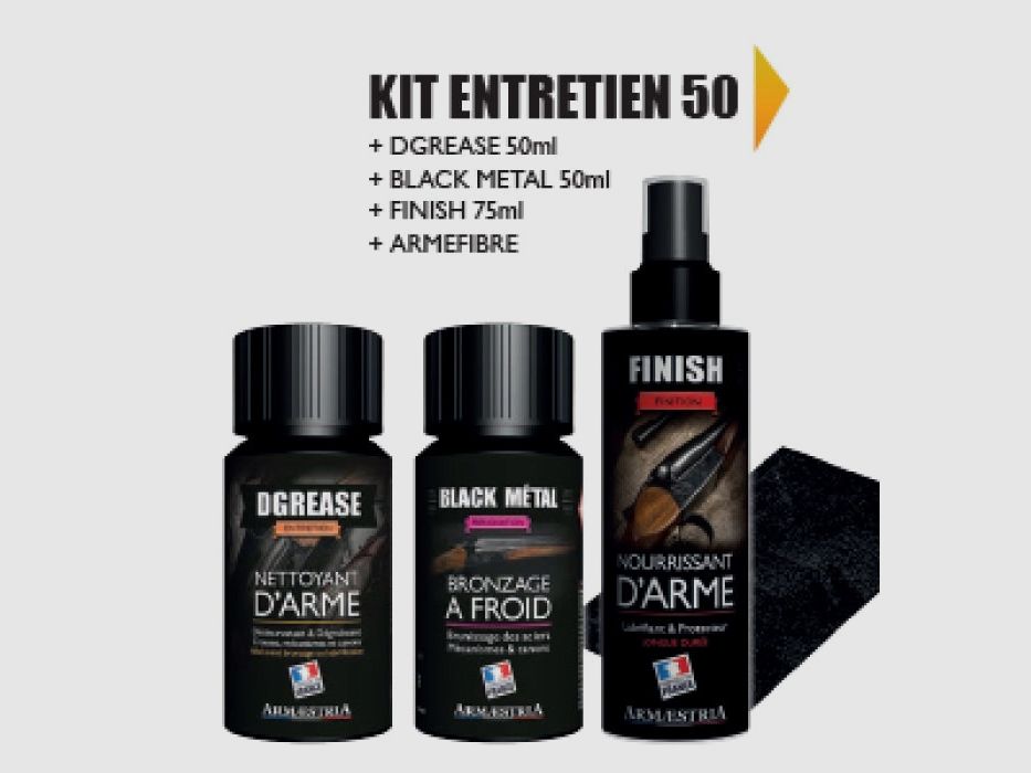 Armaestia Maintenance Kit DGrease + Black Metal + Finish 250 ml, image 4 of 4