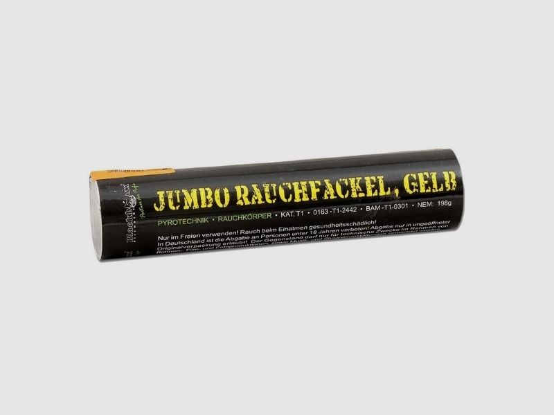 Jumbo Rauchfackel Gelb 100Sek.