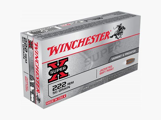 WINCHESTER 222Rem 50GR JSP