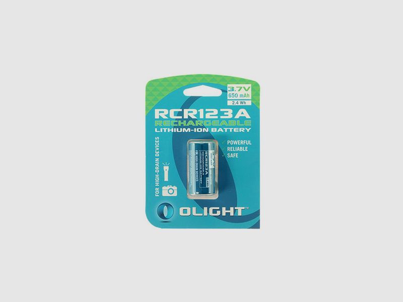 OLIGHT Wiederaufladbarer RCR123A-Akku 650 mAh 3,7 V, Bild 2 von 2