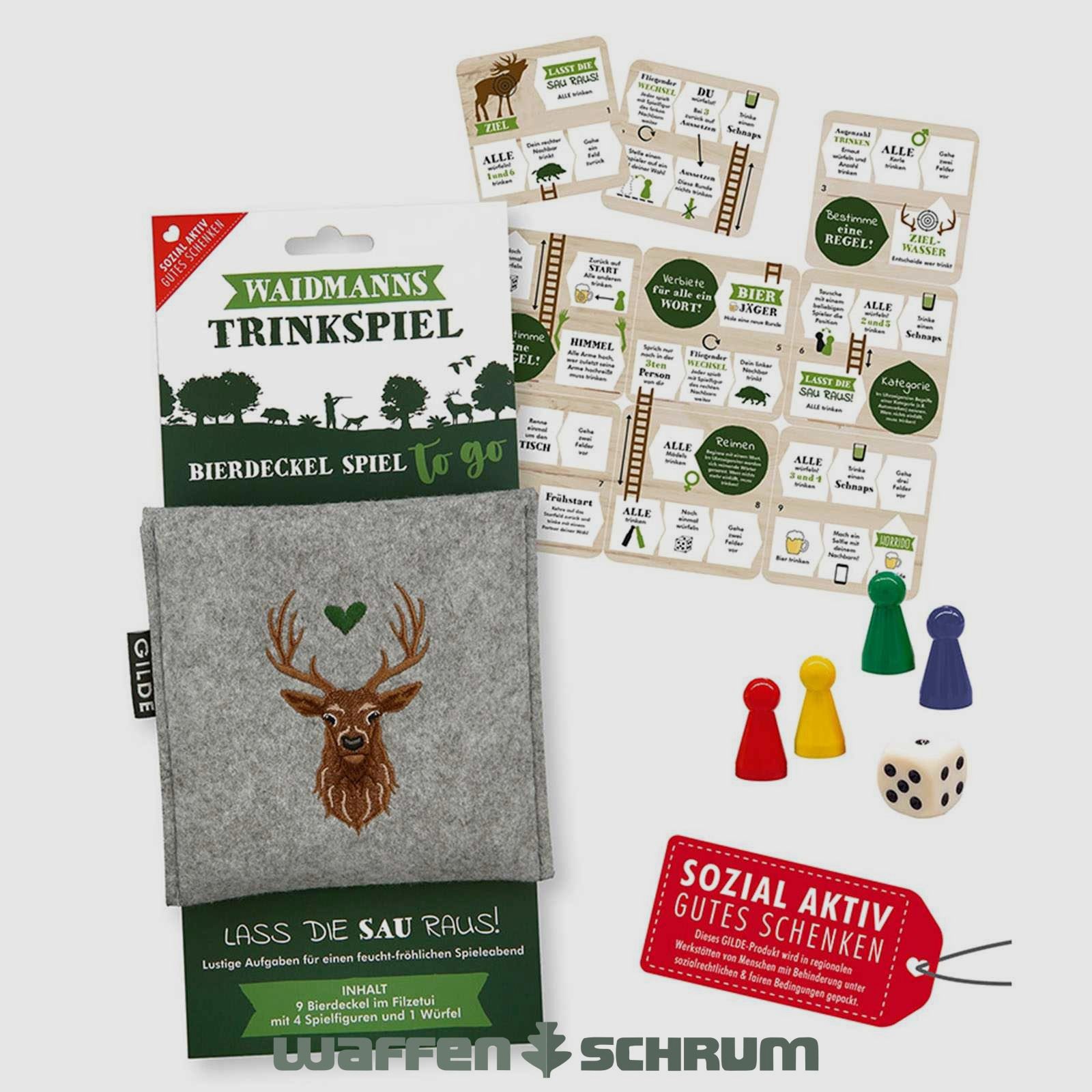 AKAH Bierdeckel Spiel To Go