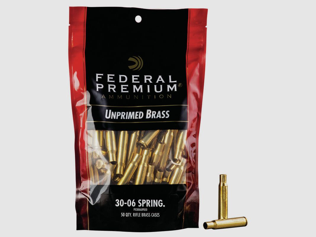 Federal cases .30-06 Sprg. including Federal primers #210 large rifle 50 pieces