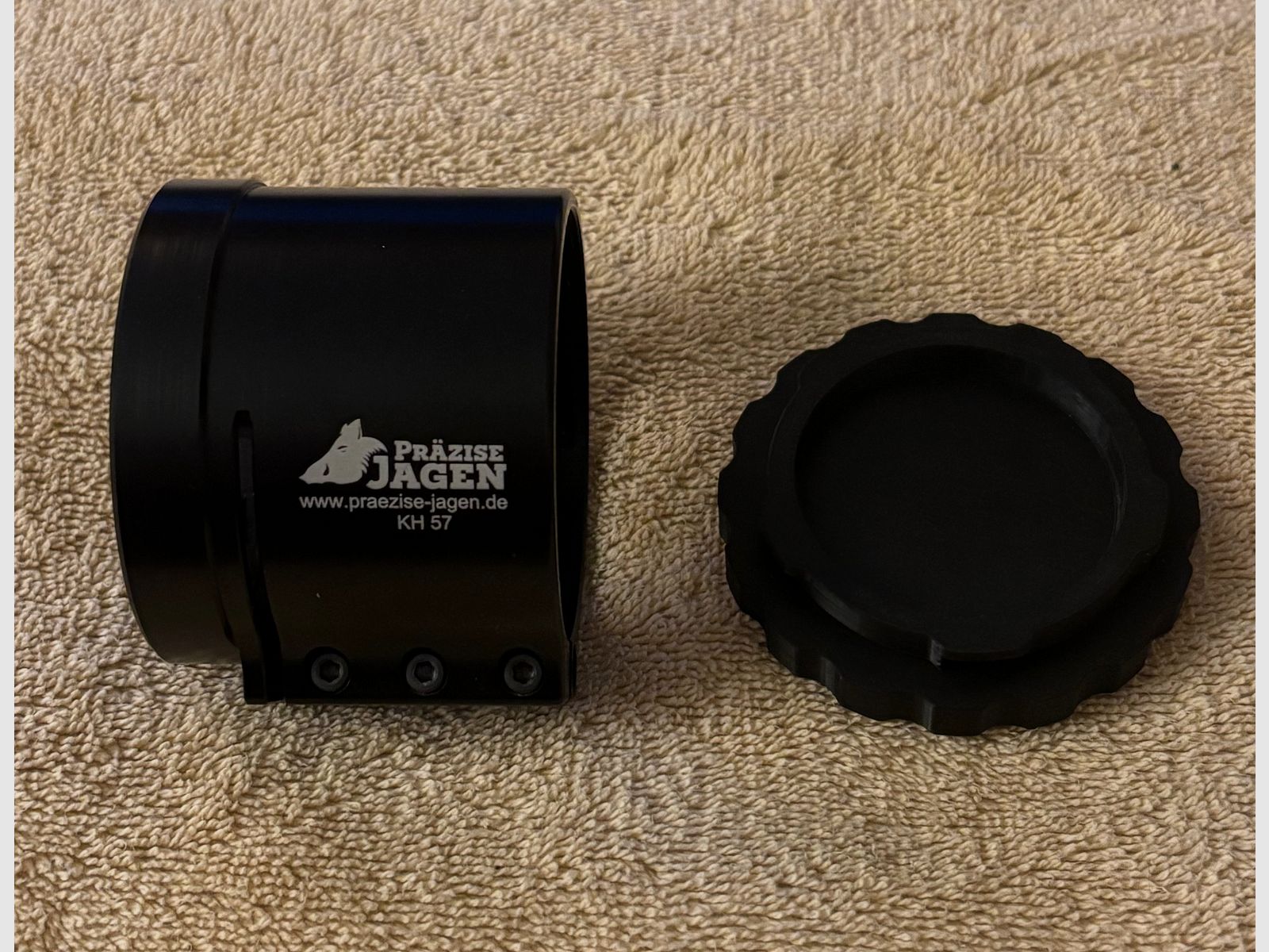 Klemhuls 57mm Precis Jagen incl. beschermkap als nieuw