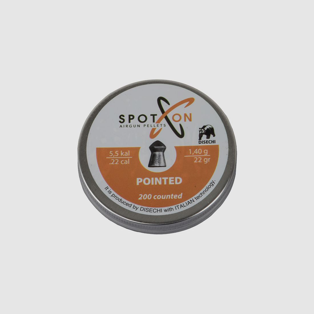 Spitzkopf Diabolos Spoton Pointed Kaliber 5,5 mm 1,4 g glatt 200 StĂĽck