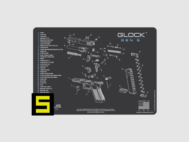CERUS GEAR TAPPETINO PER PULIZIA GLOCK GEN 5