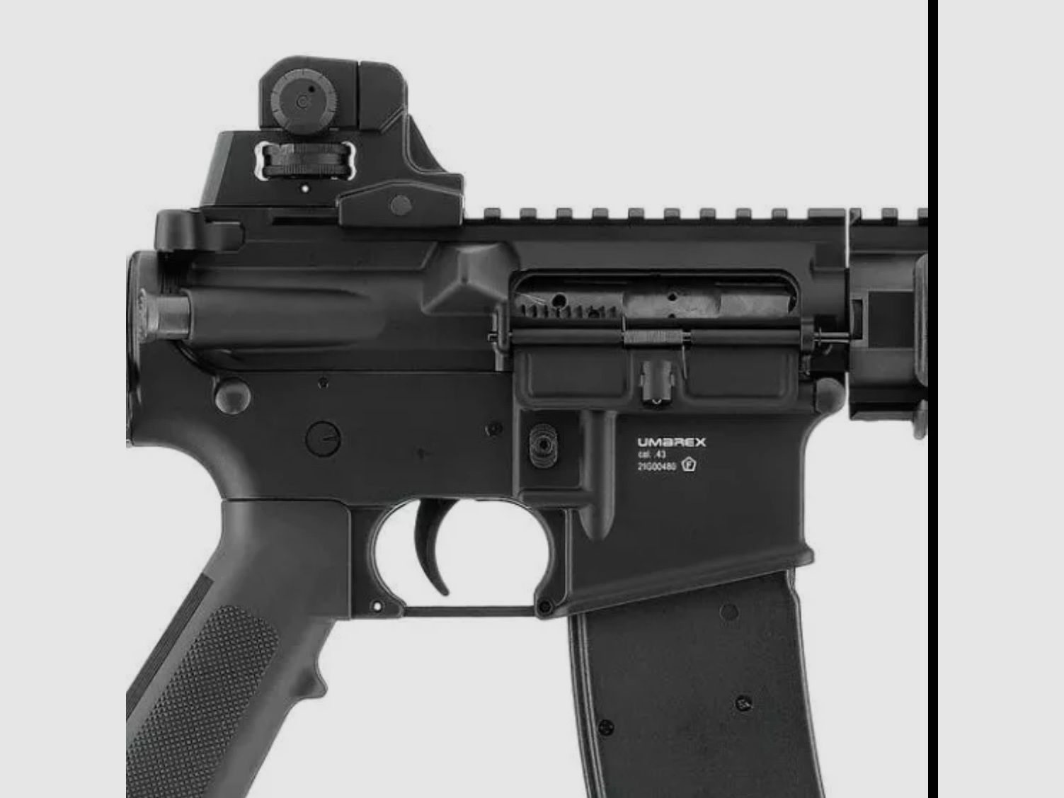 RAM-Sturmgewehr Umarex T4E TM4 RIS Semi-Auto .43 7,5J mit Zielvisier Rotpunkt