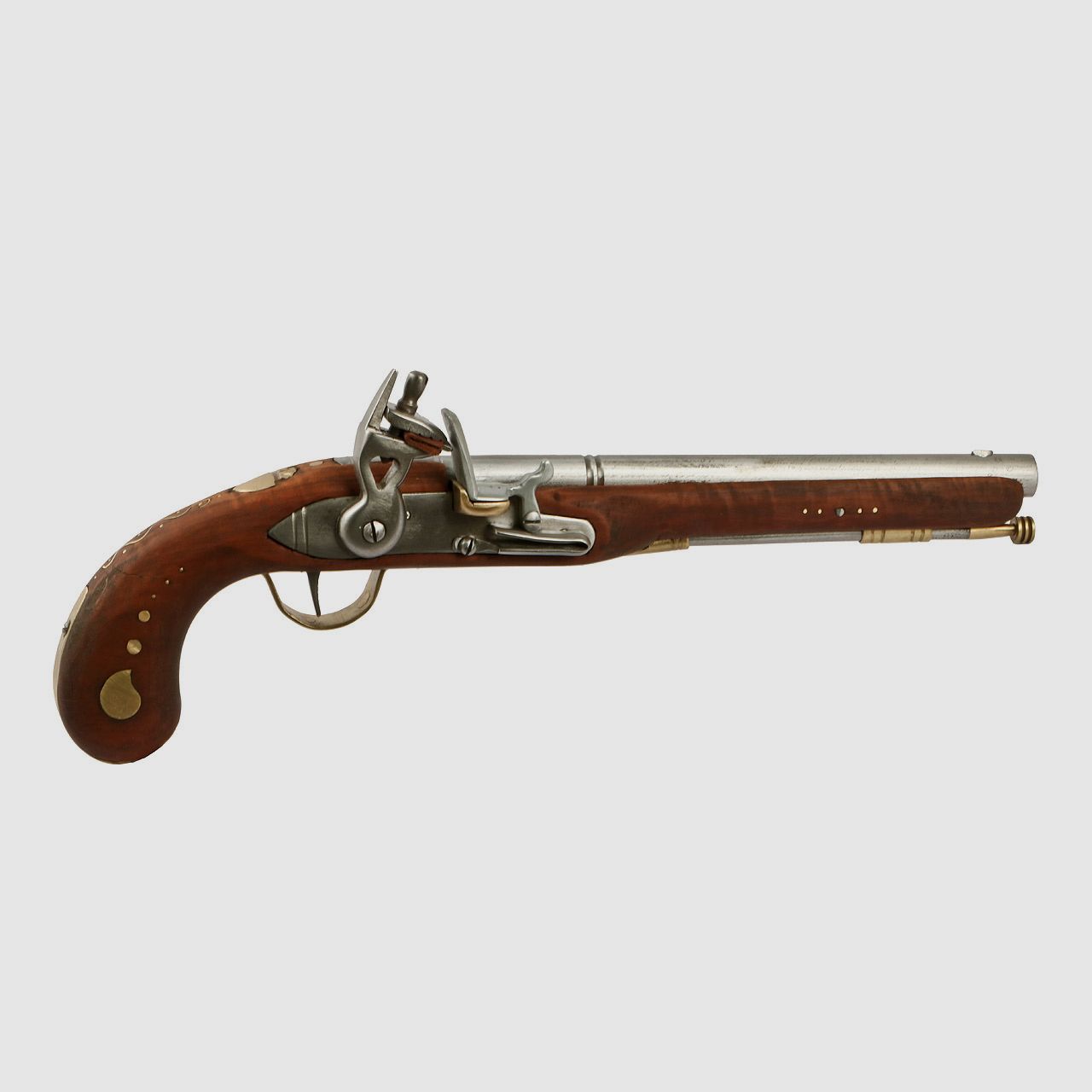 EinzelstĂĽck handgefertigte Deko Steinschloss Vorderladerpistole LĂ¤nge 46 cm