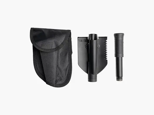 Mil-Tec Mil-Tec Mini Klappspaten mit Tasche Schwarz