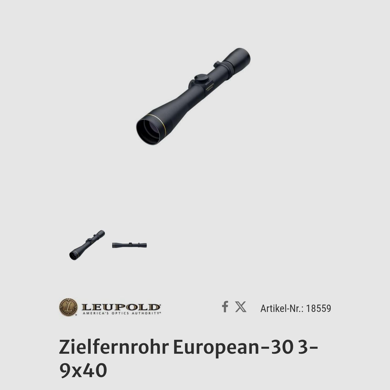 Leupold Europeo 30 3-9x40 Duplex