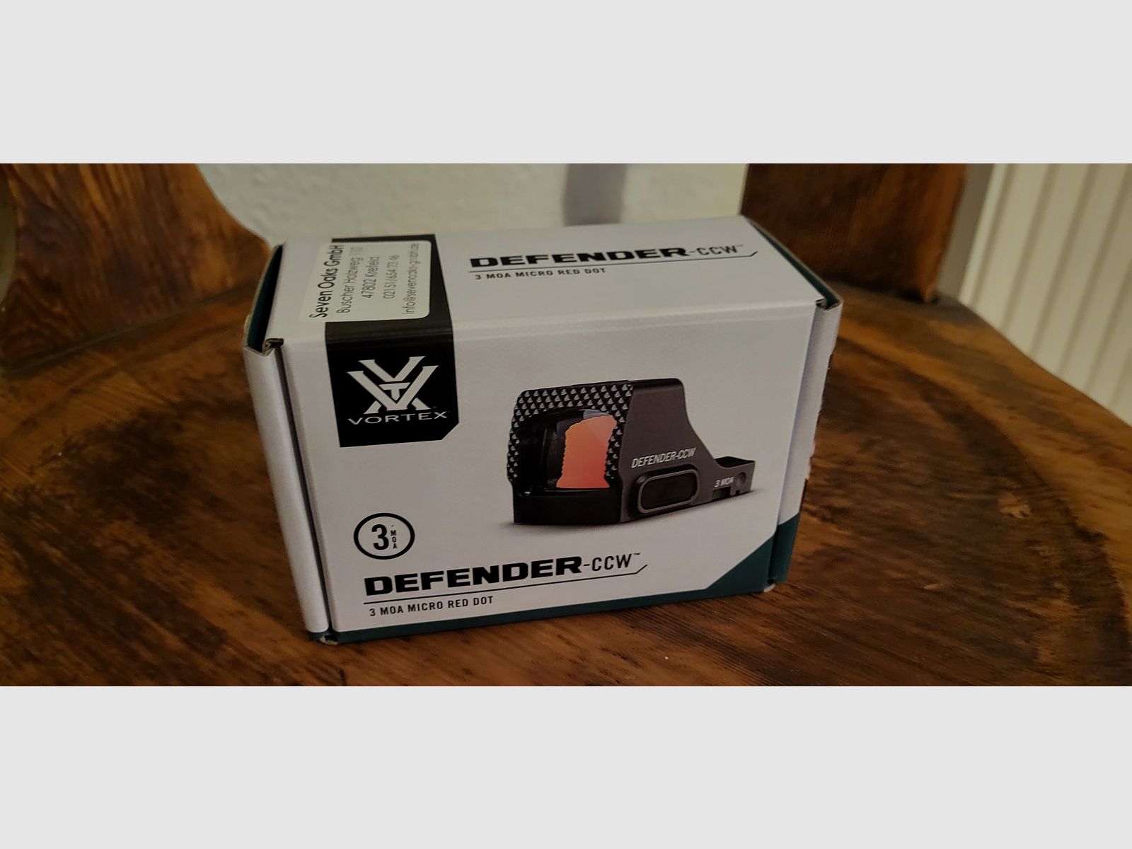 Vortex Defender CCW Roodpunt 3 MOA - nieuw