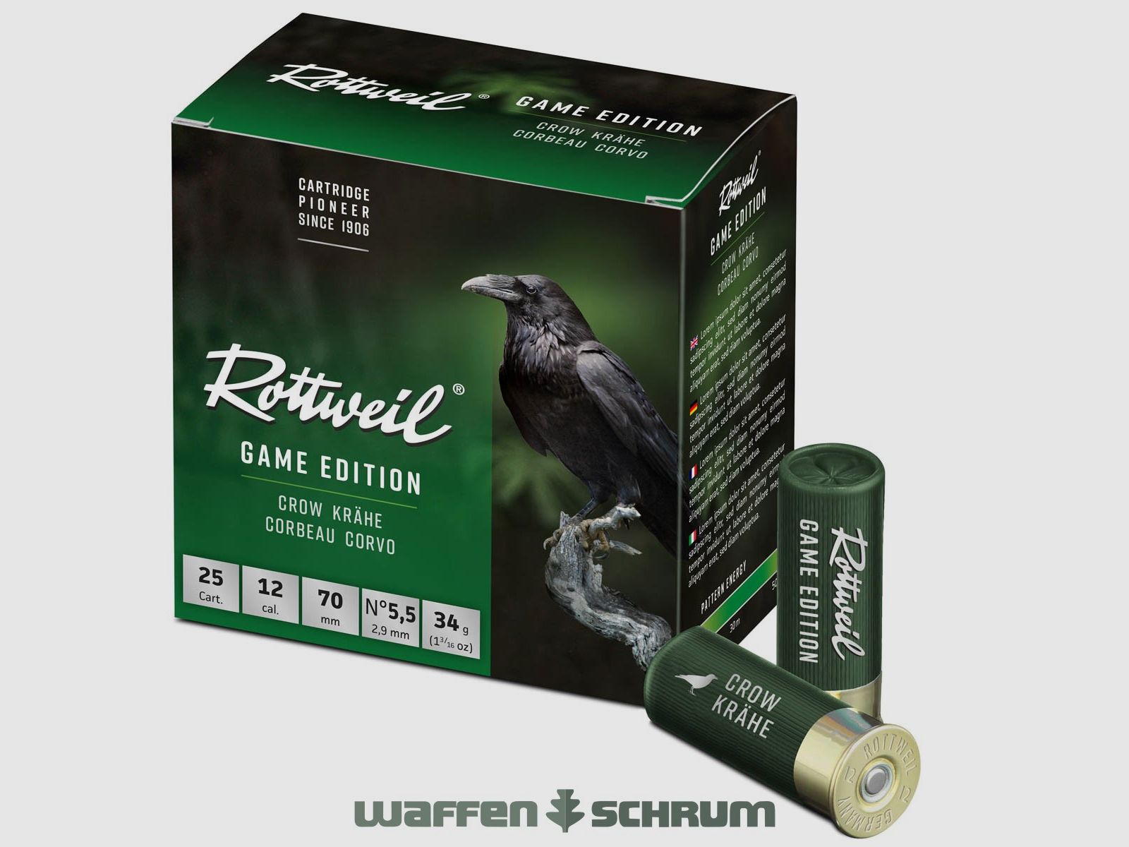 Rottweil Game Edition Cuervo 12/70 2,9mm - 34g
