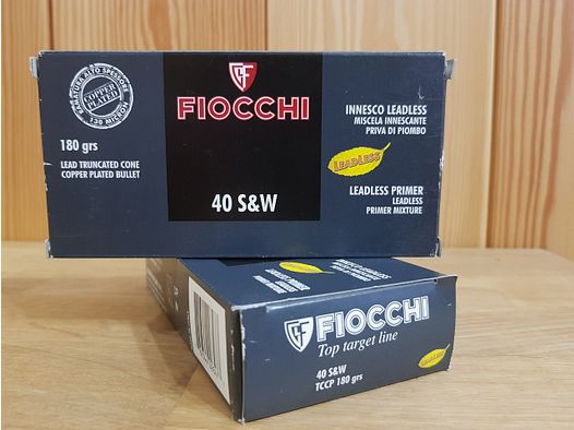 FIOCCHI TOP TARGET MUNITIONEN FÜR REVOLVER Kal. 40 S&W TCCP