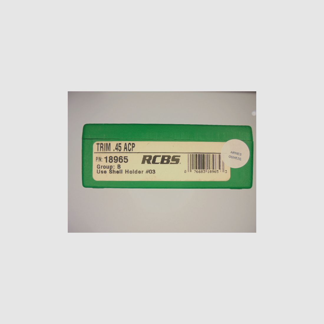 TRIM DIE RCBS KALIBER 45 ACP, afbeelding 1 van 2