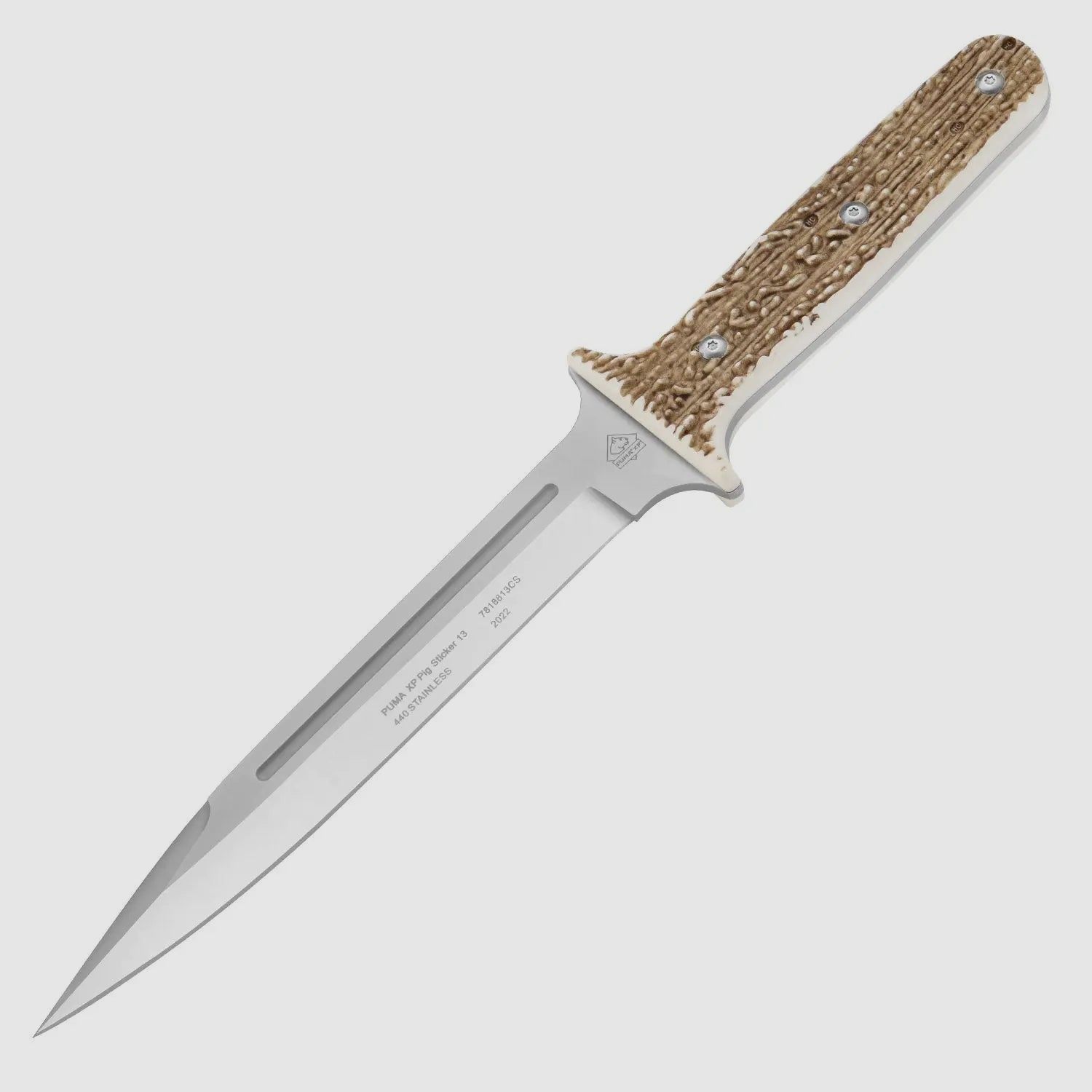 PUMA XP pig sticker 13, Abfangmesser, POM Commando Stag