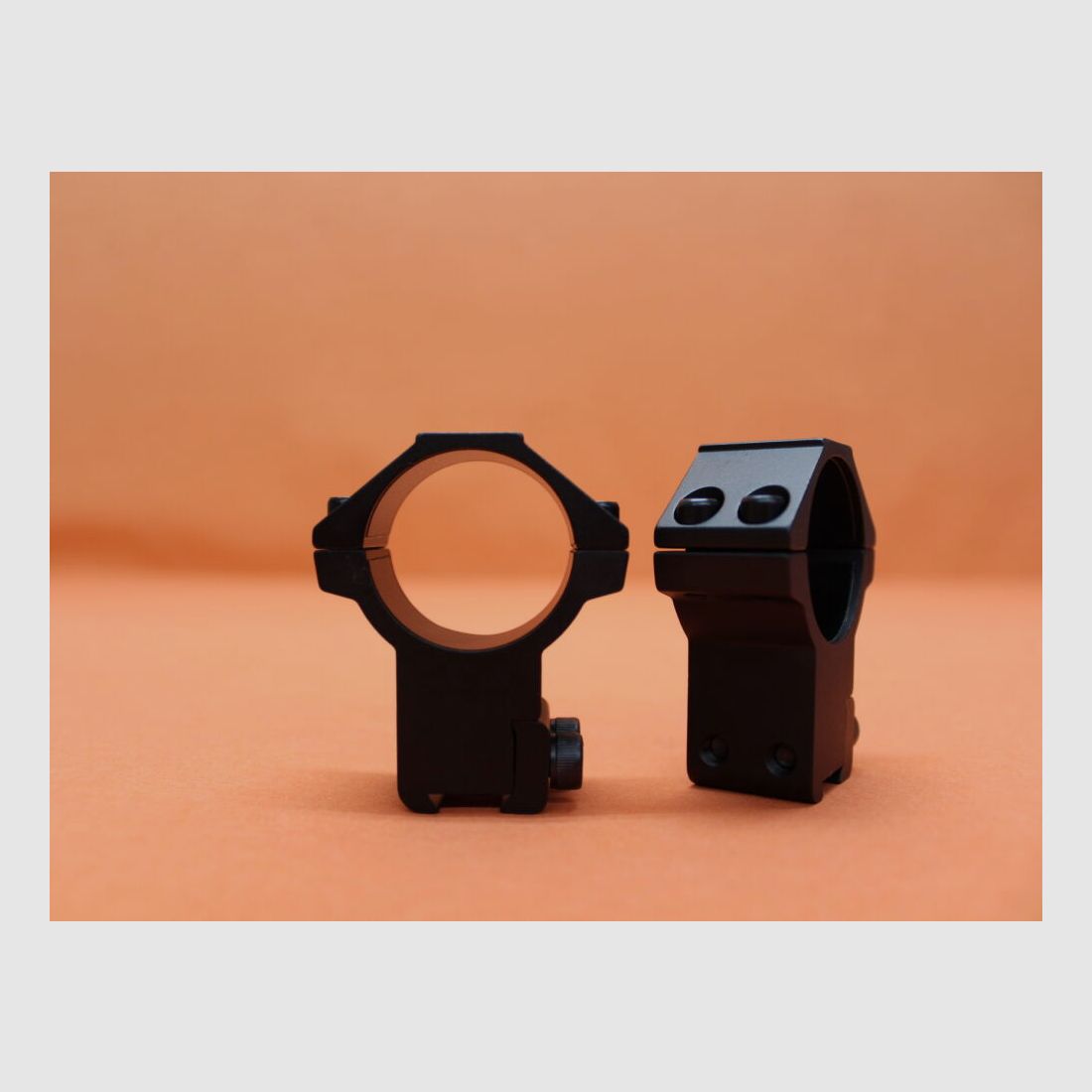 UTG - Leapers UTG Accushot mounting rings 30mm high (RGPM-30H4) aluminum black matte for 11-13mm rail BH=21mm