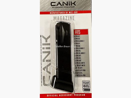 Canik Magazin TP9, 9mm, 18+2 disparos